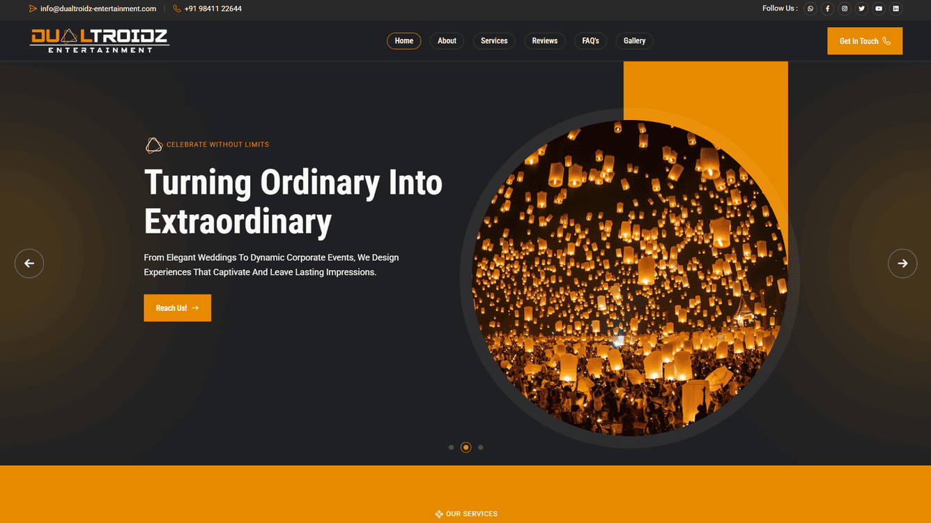 Dualtroidz Entertainment has been turning events into unforgettable experiences.